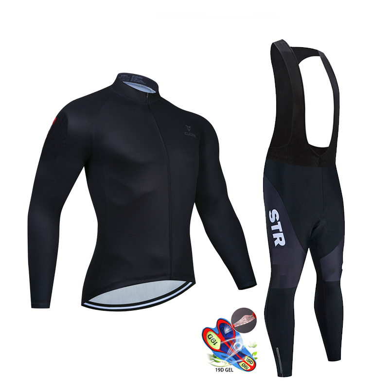 Mountain Biking Trousers - Mùa Thu Đen Bộ Quần Áo