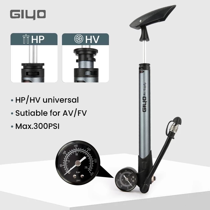 Shock Pump Suspension - Bơm Giyo GS-41P 300psi Xe Đạp