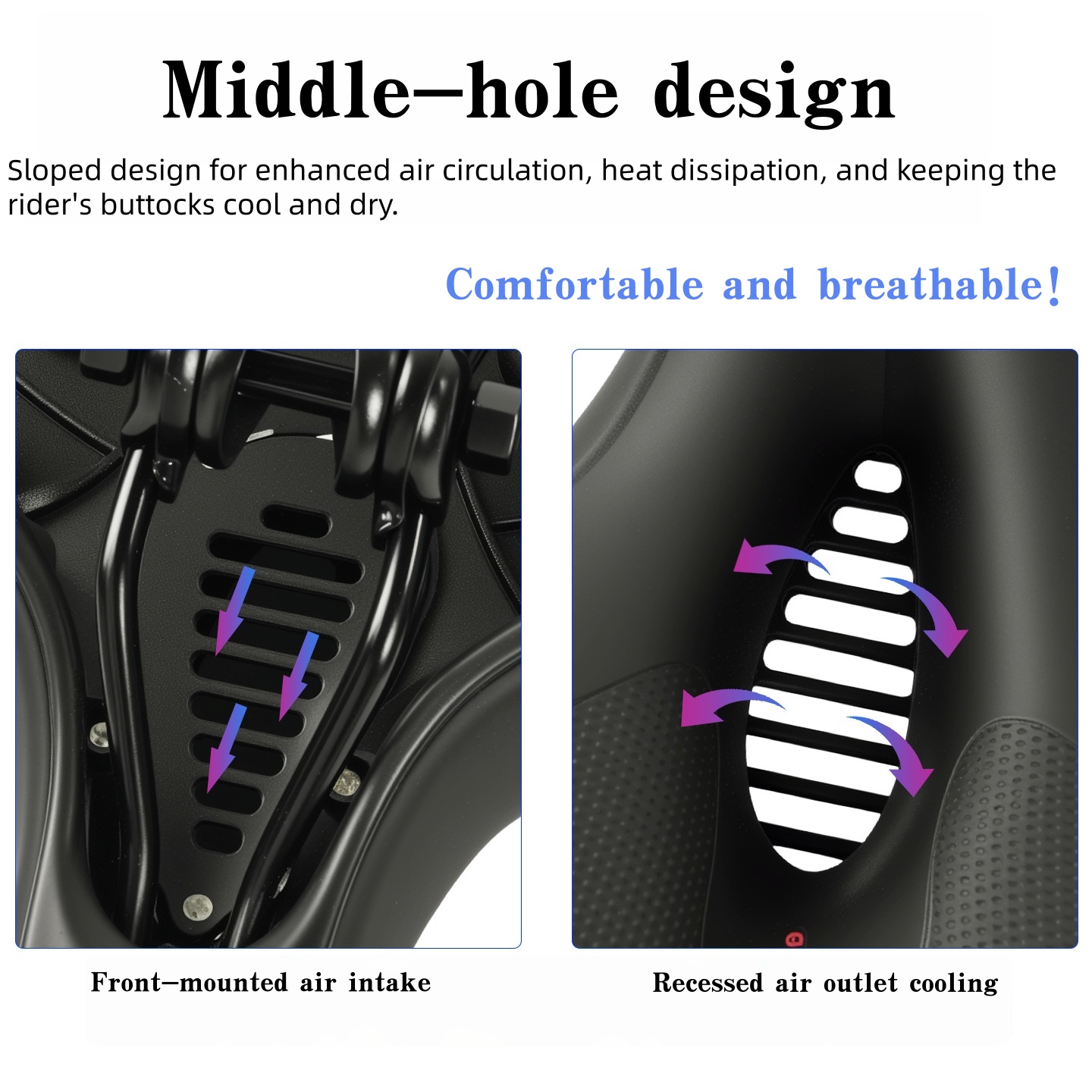 Comfortable Wide Thickened Mou - đánh giá và giá Mountain Biking Pads