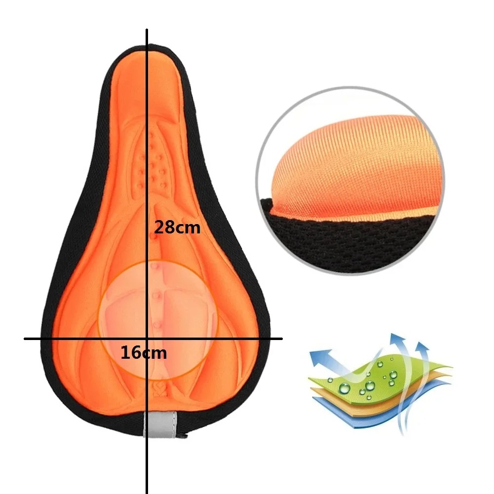 3D Thickened Bike Seat Cover S - đánh giá và giá Mountain Biking Pads