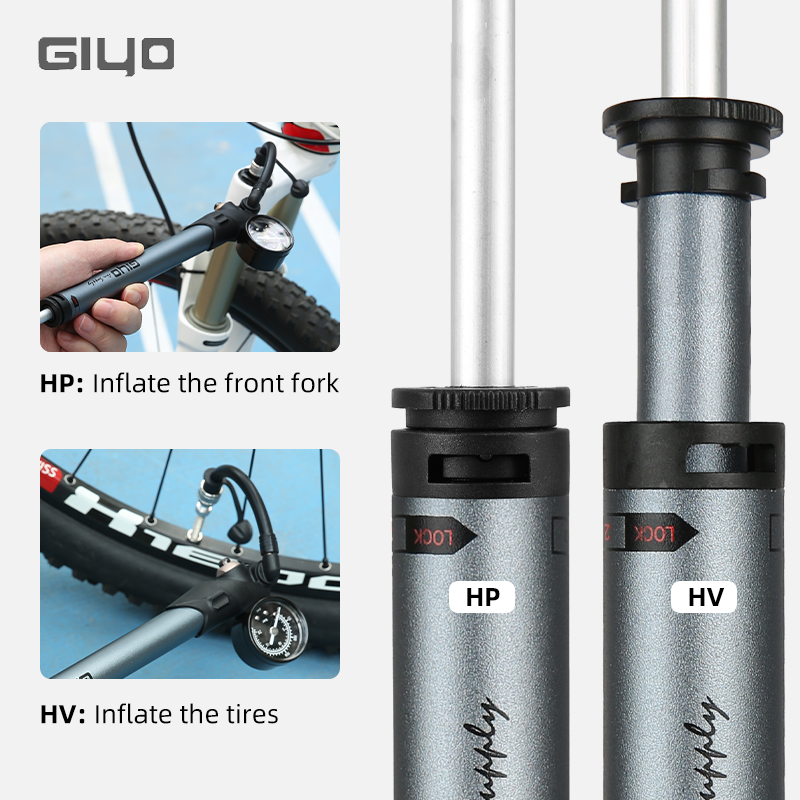 Bơm Giyo GS-41P 300psi Xe Đạp  - đánh giá và giá Shock Pump Suspension