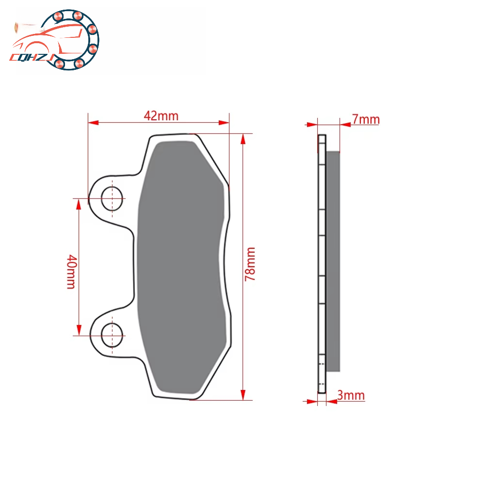 CQHZJ Motorcycle Front Brake P - đánh giá và giá Mountain Biking Pads