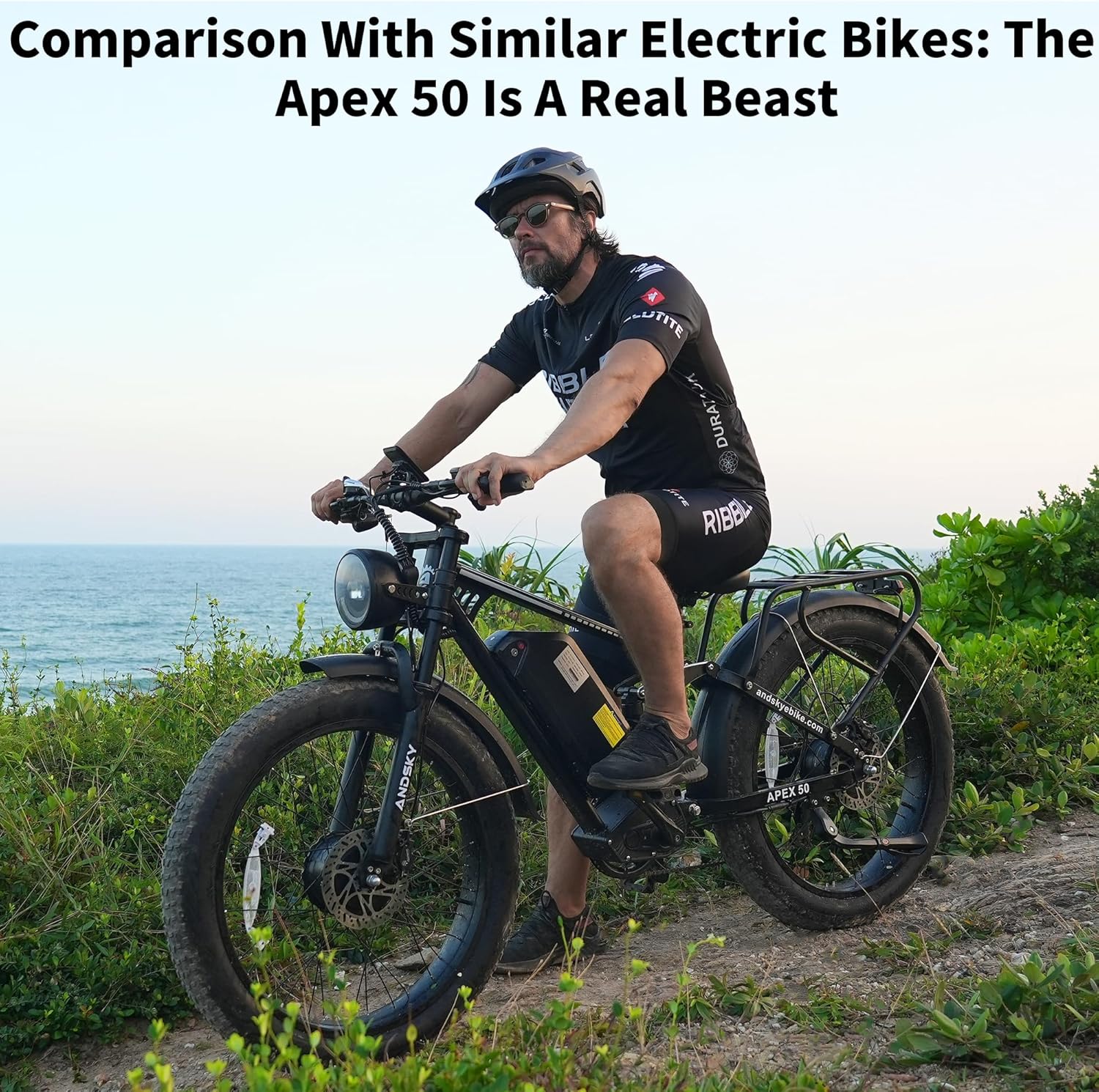 ANDSKY Apex50 AWD Electric Bik - đánh giá và giá Shock Pump Suspension